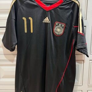 Klose 11 Adidas Black German National Team 2010 World Cup Soccer Jersey